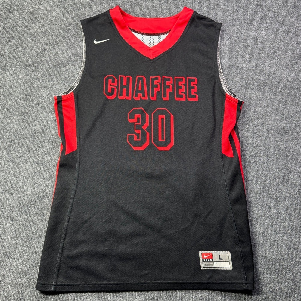 Chaffee 30 Nike Team Basketball Jersey Mens L Black Red Sports Streetwear